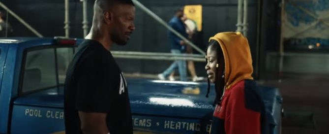 Jamie Foxx and Dominique Fishback in Project Power